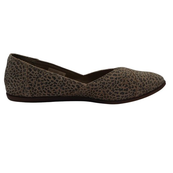 Toms Jutti Cheetah Print Leather Almond Toe Ballet Flats Womens 8.5 - Picture 5 of 13